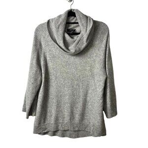 C by Bloomingdale’s 100% cashmere gray sweater women’s small oversized